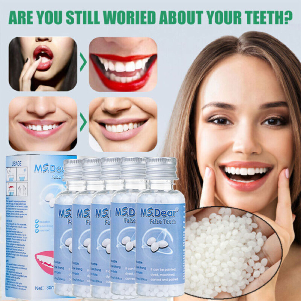 Resin False Teeth Solid Glue Moldable Teeth Gap Denture Temporary Tooth Repair