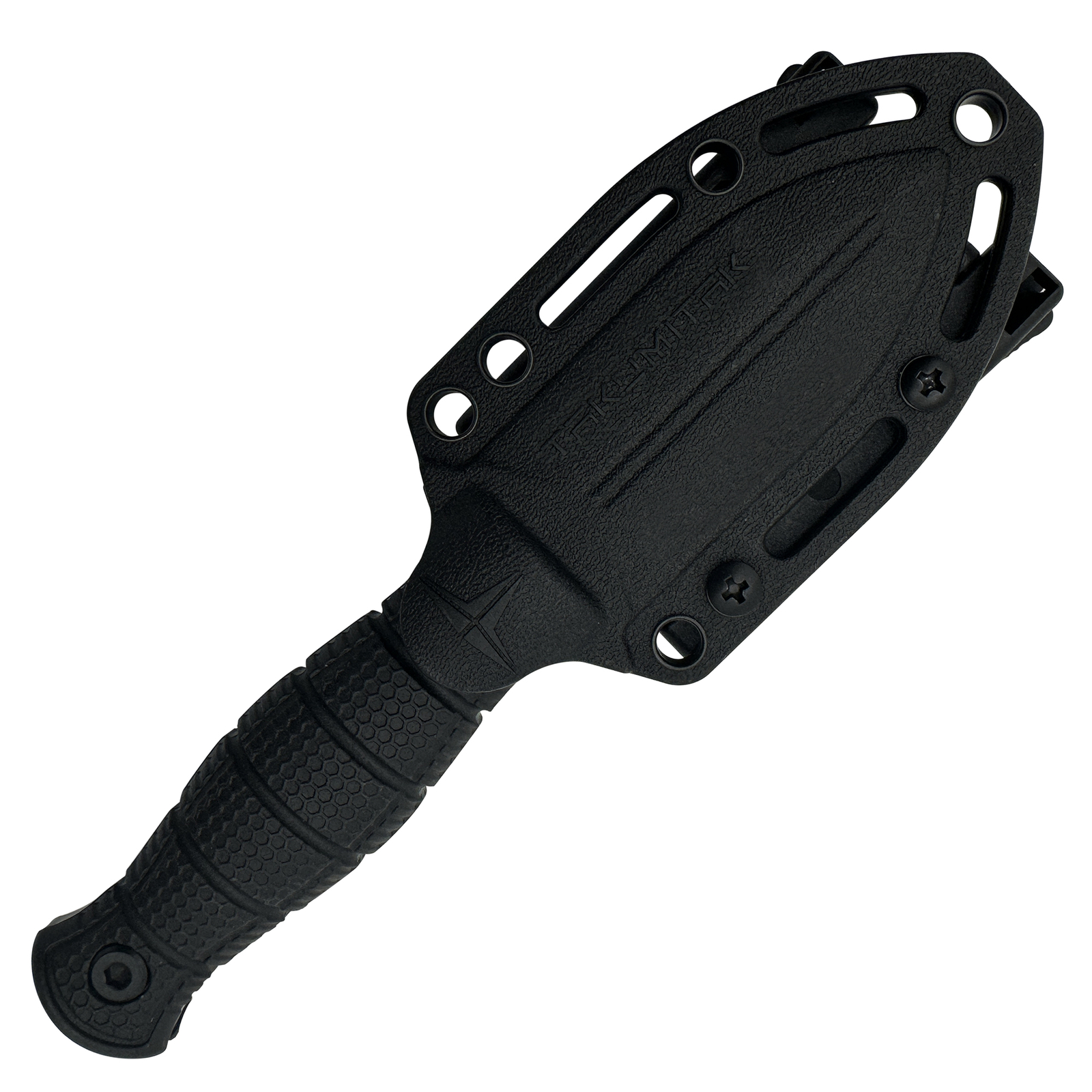TAKUMITAK 6.5" Full Tang Tactical EDC Fixed Blade Knives w/ MOLLE Webbing Clip