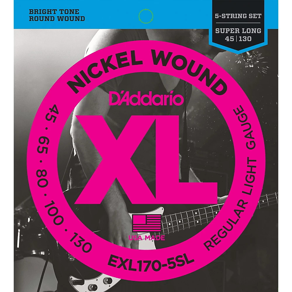 D'Addario EXL170-5SL 5-String Bass Strings