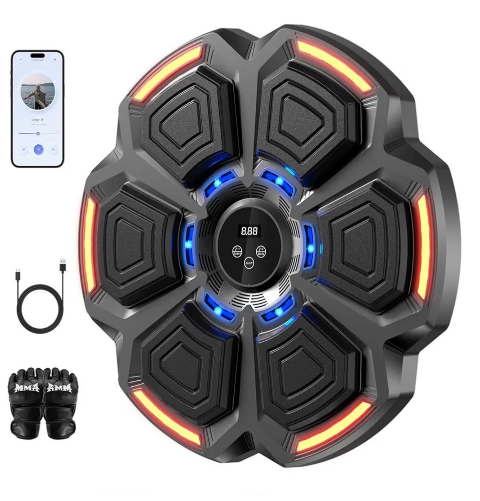 Music Boxing Machine for Adults,Bluetooth Smart Boxing Training Machine,Wall