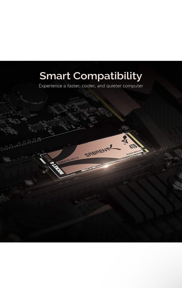 Sabrent Rocket 4 Plus 4TB,Internal,M.2 (SB-RKT4P-4TB) Solid State Drive