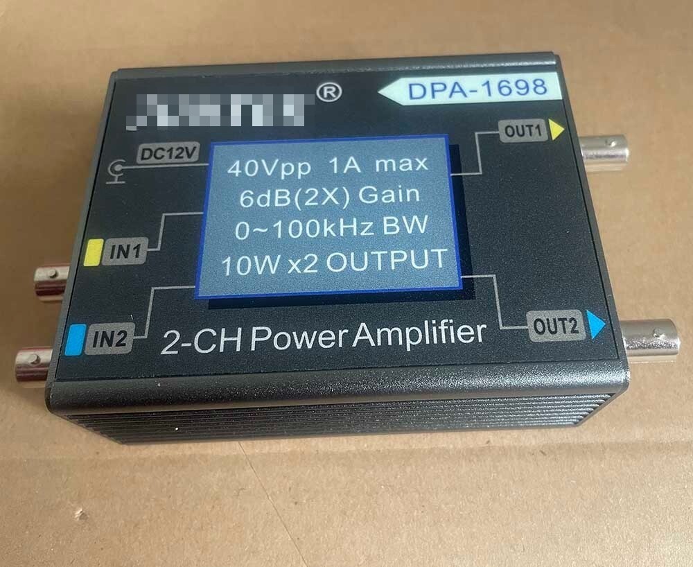 DPA-1698 40Vpp 2CH DC Power Amplifier for DDS Function Signal Generator
