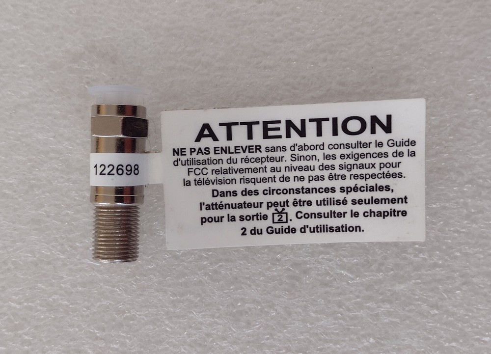 Dish Pro Plus Dish Network Attenuator 122698 10dB Attenuator.