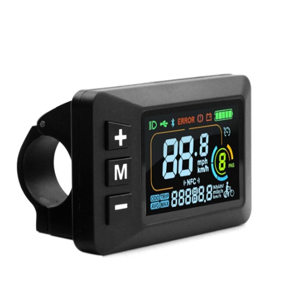 LCD Display for E Bikes Waterproof with Compatibility for Multiple Voltages