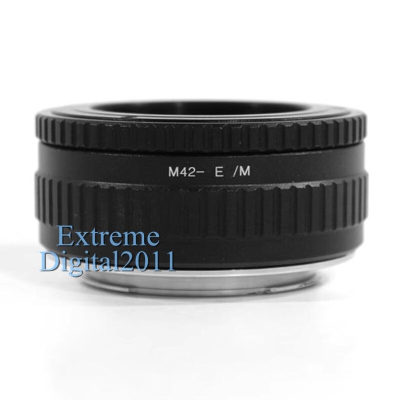 M42-E/M Macro Adjustable Focus Helicoid Macro Tube Adapter for Sony E NEX Camera