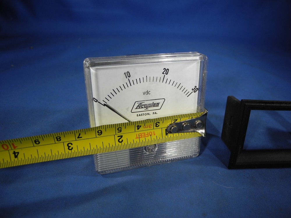 Acopian 0-30DCV analog display panel meter model 72T (FREE & FAST SHIPPING!)