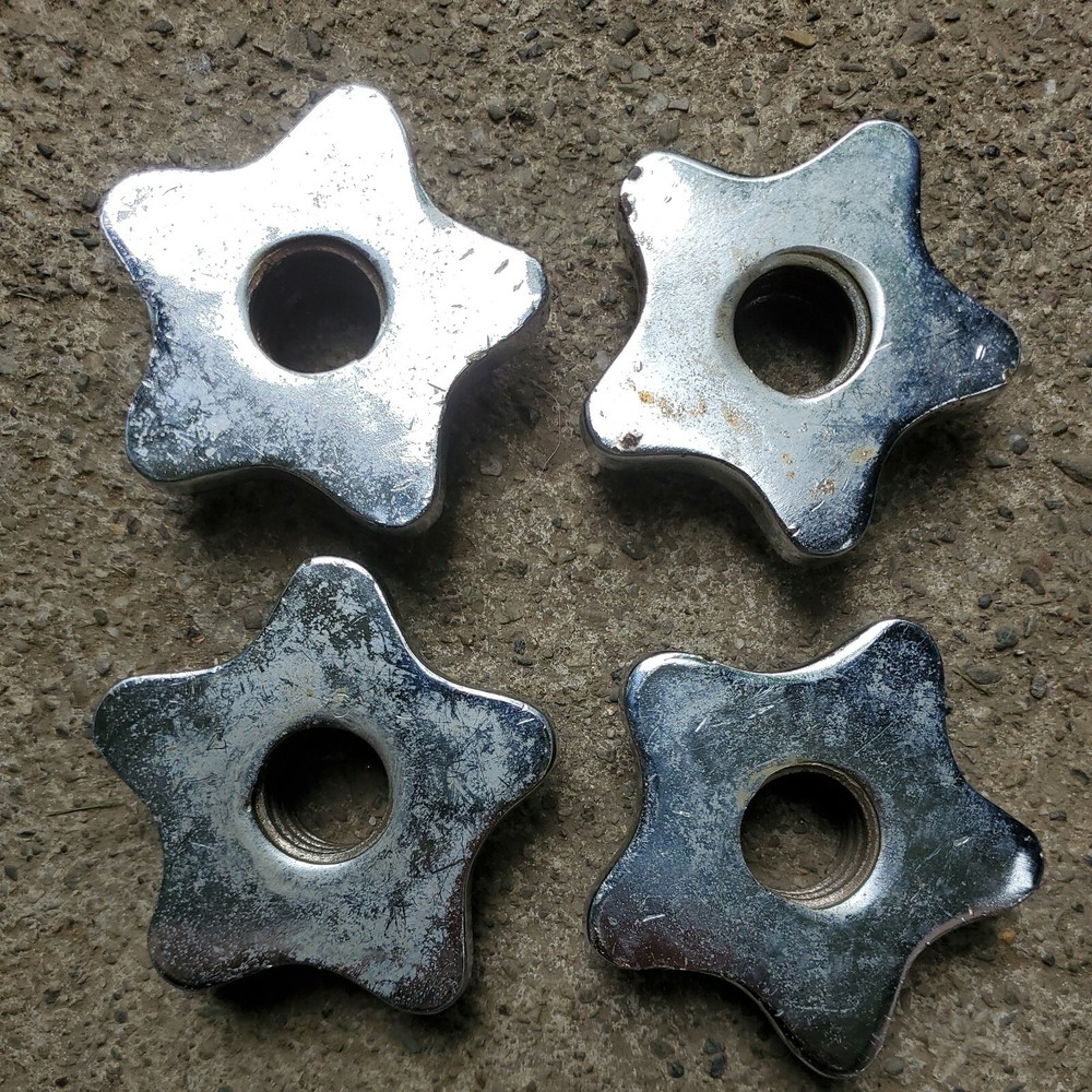 2 Pair Standard 1" Barbell Spinlock Collars Clamp