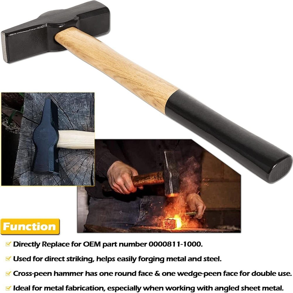Blacksmiths Beginner Hammer 0000811-1000 Knife Making Metalworking Forge Tool