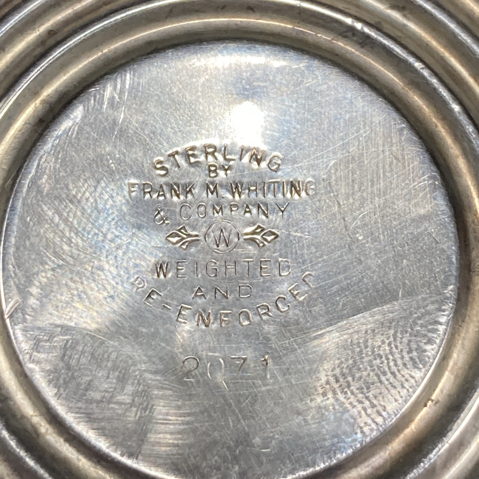 Vintage Frank M. Whiting Sterling Candlestick Weighted Reinforced