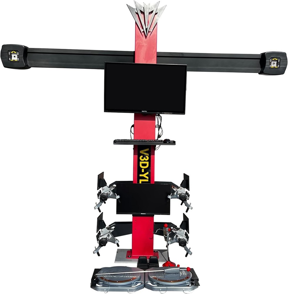 Wheel Alignment Machine 3D Tire Aligner System Alignment Tool w/Double Screem