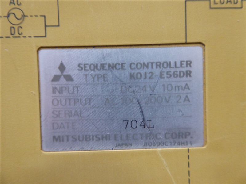USED Mitsubishi KOJ2-E56DR Melsec-K Sequence Controller