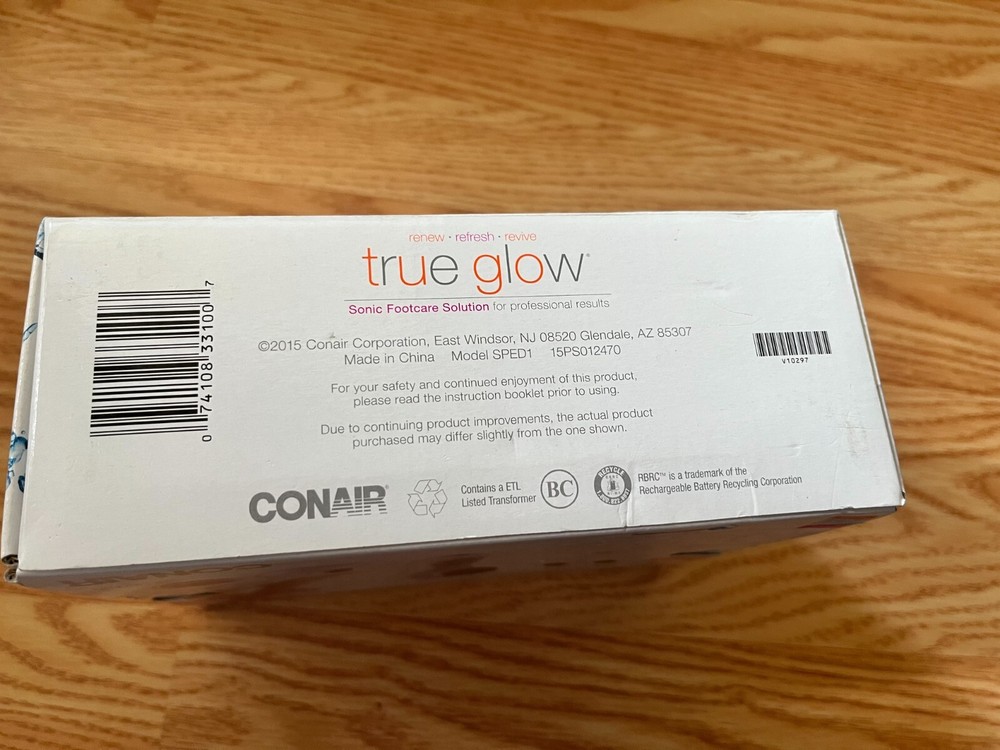 Conair True Glow Sonic Footcare Solution Pedicure