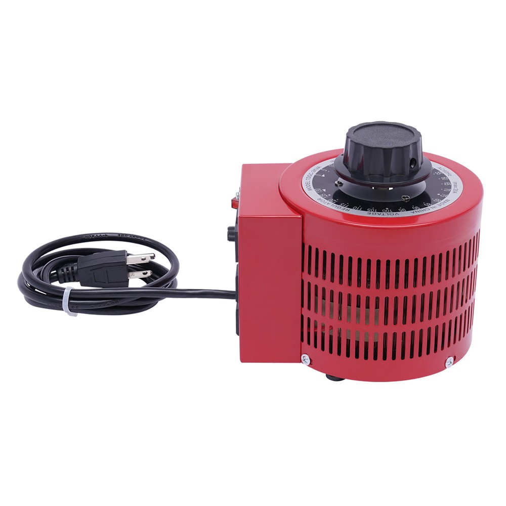 20Amp Variac Transformer Variable AC Voltage Regulator Metered 2000VA Red 0-130V