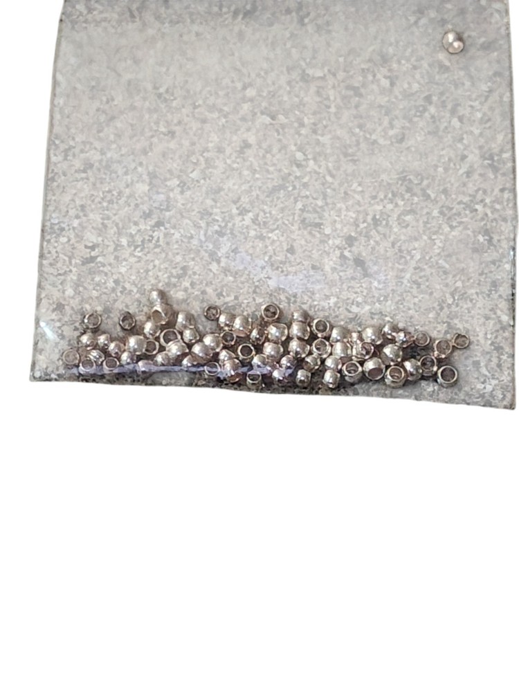 silver-plated crimp beads
