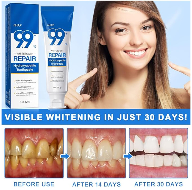 9.9% Hydroxyapatite Toothpaste, 4.23 Oz Nano Hydroxyapatite Toothpaste for Ename