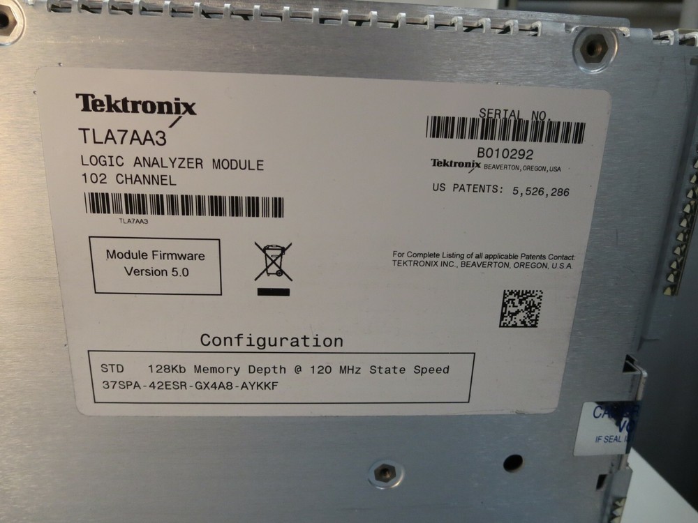 Tektronix, TLQA7AA3, Logic Analyzer Module, 102 Channel,Use With TLA700 Series