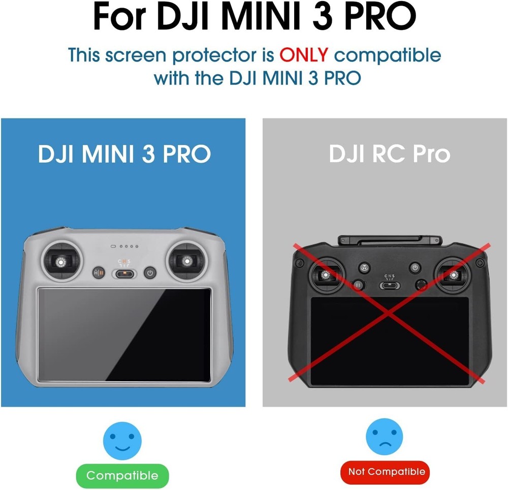(3 pack) amFilm DJI Mini 3 Pro Remote Controller Screen Protector