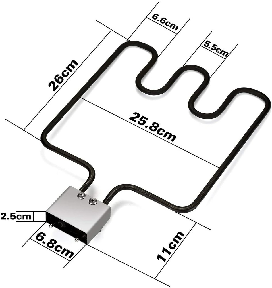 1500W Electric Smoker Grill Heating Element Replacement Part & Cord Controller