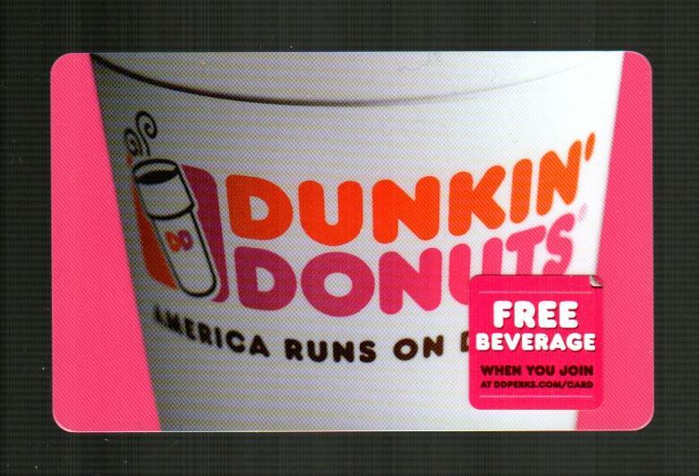 DUNKIN' DONUTS Collectible 2015 Gift Card ( $0 )