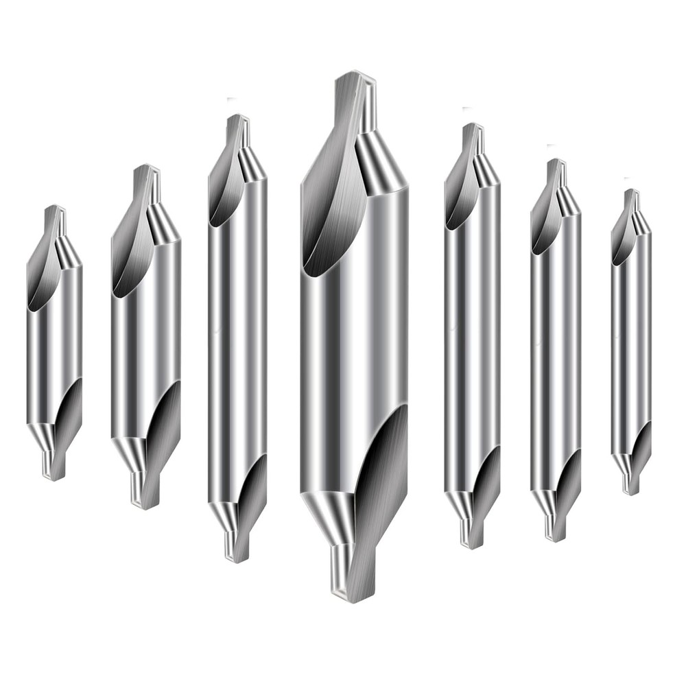 Aleric Center Drill Bits Set - High Speed Steel Bit Countersink...