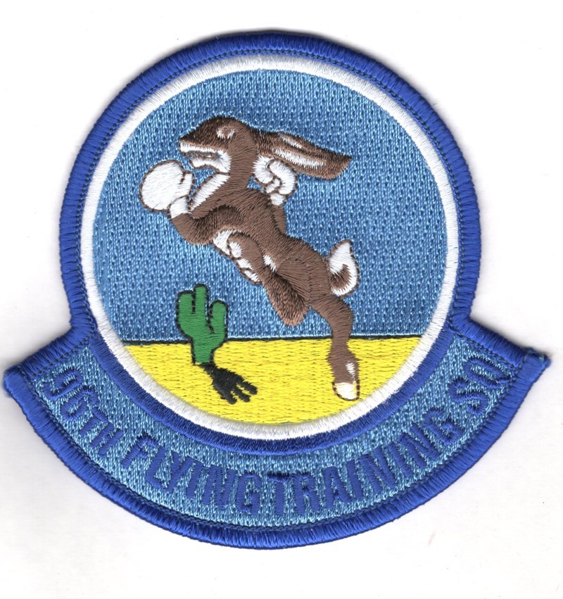 USAF Air Force Patch:   96th Flying Training Squadron - 4" w/white ring