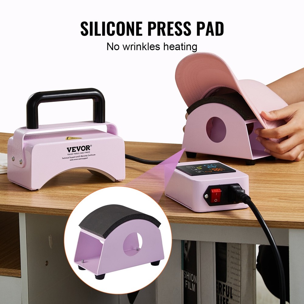 HOT/ Hat Press Machine,Mini Hat Heat Press for Caps with"tegrated Control Pan