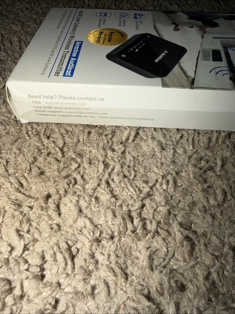 Avantree Audikast aptX Low Latency Bluetooth 5.0 Audio Transmitter for TV/PC