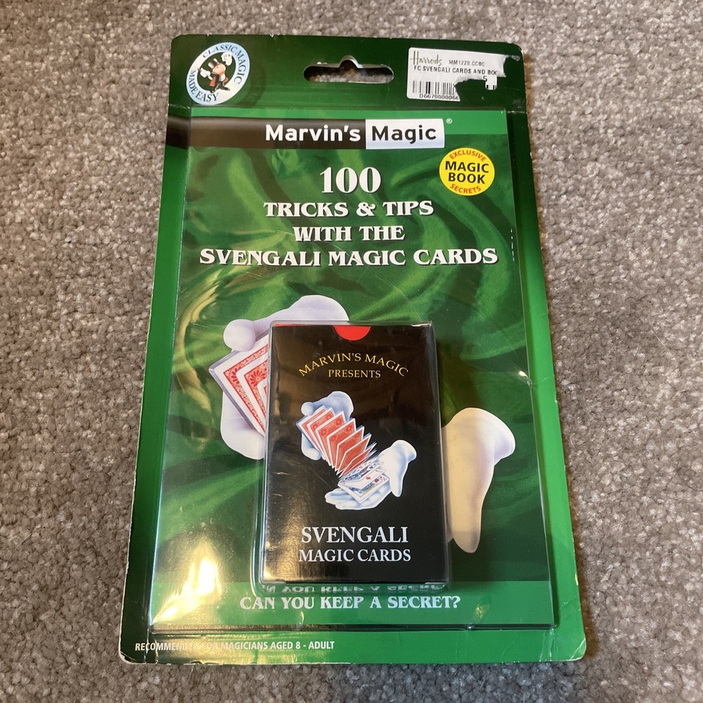 Marvin's Magic Svengali Magic Cards Tricks & Tips Deck Magic Book secrets NEW