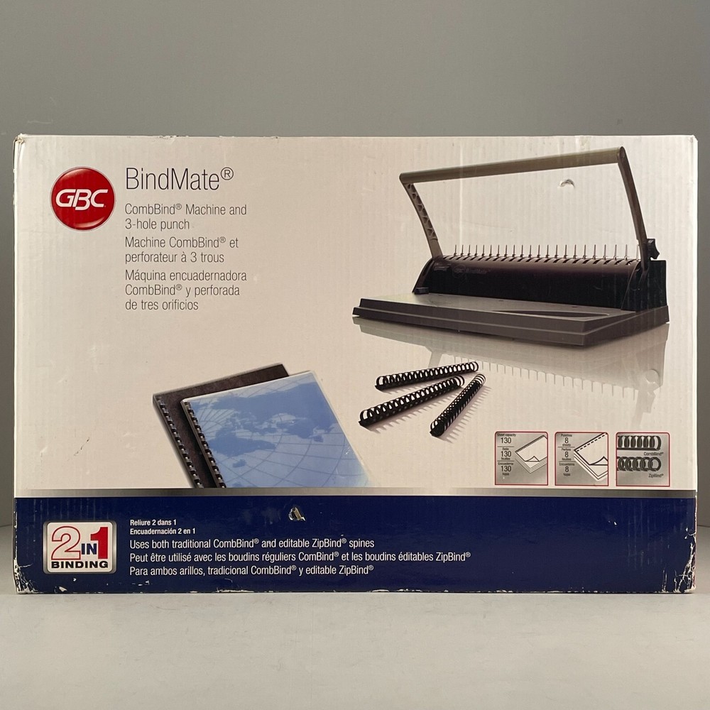 GBC BindMate CombBind Machine & 3 Hole Punch 7706170