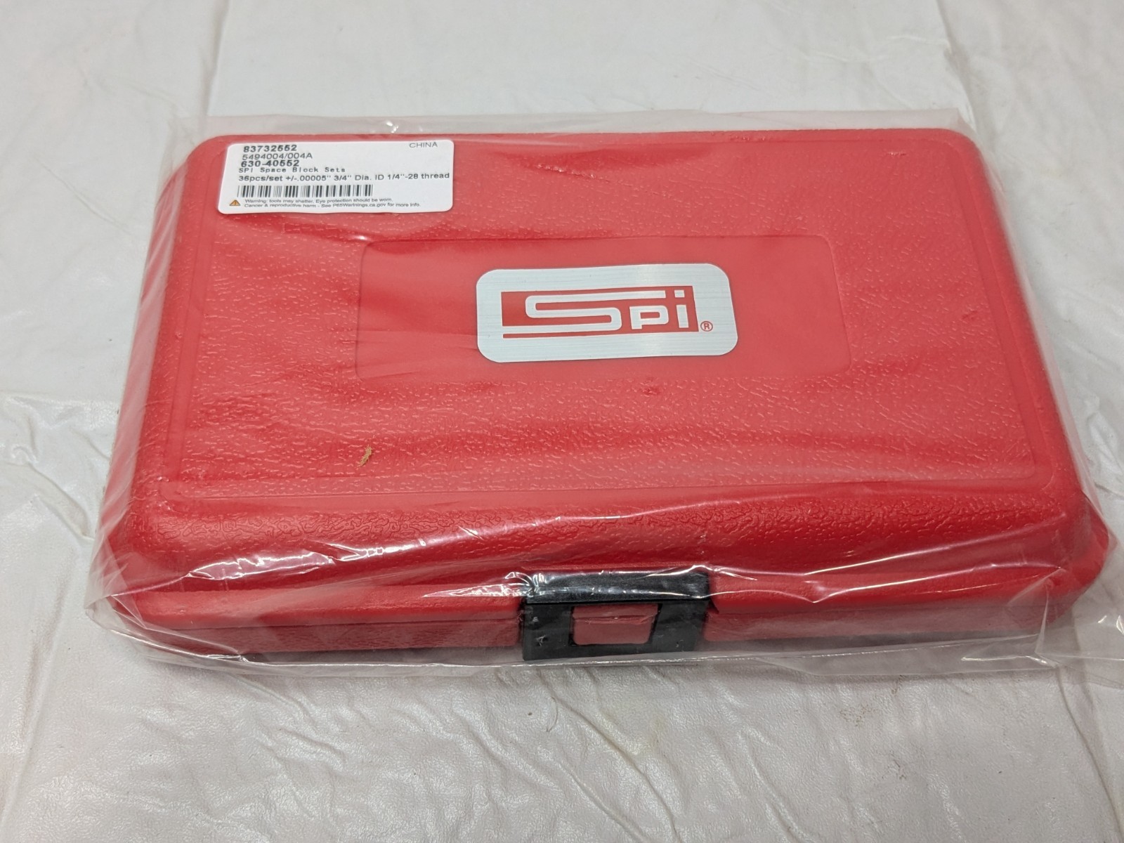 SPI 36 Piece Gage Block Set 0.05" to 1'' Range Steel w/Cert 630-40552