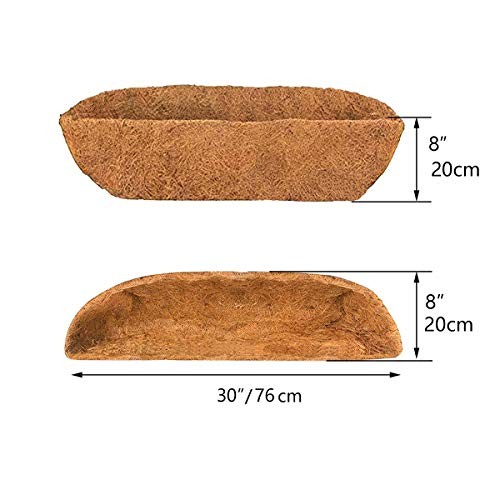 2pcs Trough Coco Liner 30 inch Wall Planter Replaceable Coco Liner 30 in -2pcs