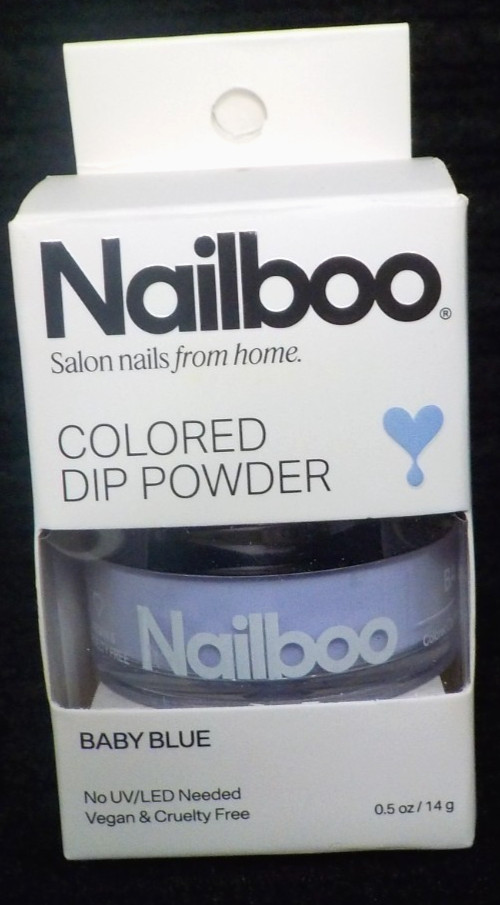 NAILBOO Colored DIP POWDER BABY BLUE Salon Nails From Home 0.5 oz (NIB)