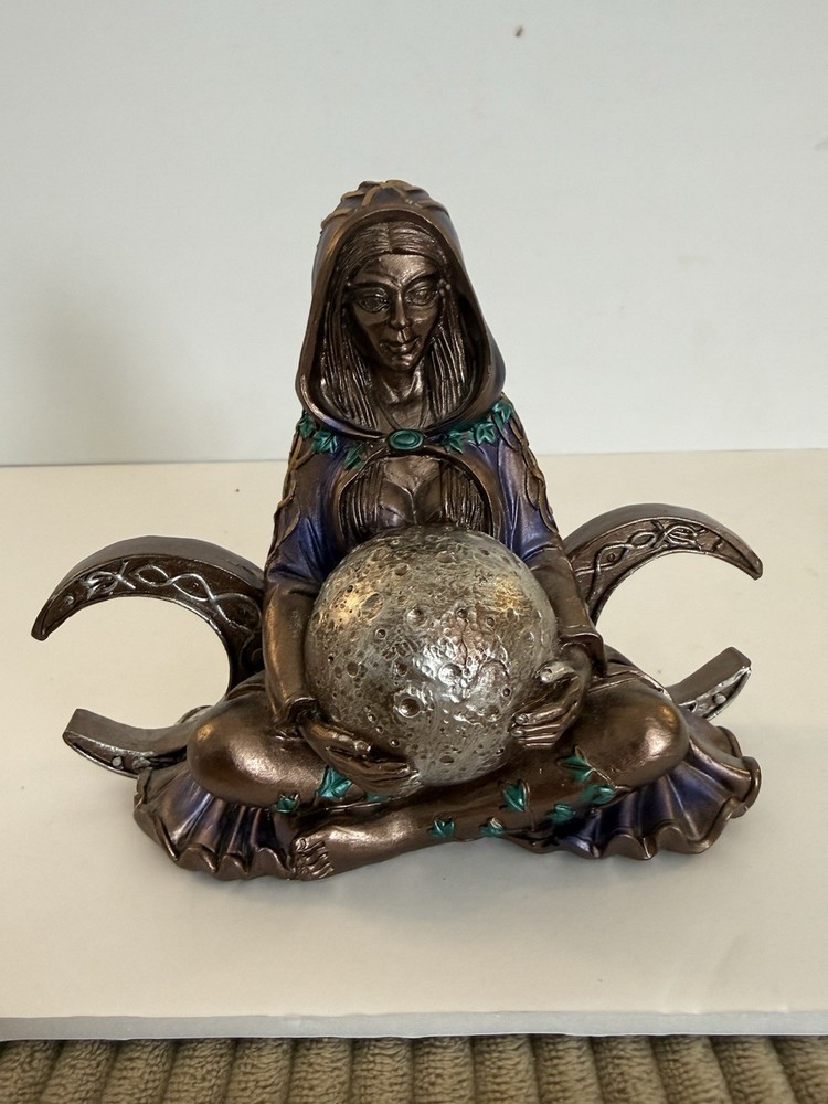 Triple Moon Goddess Statue