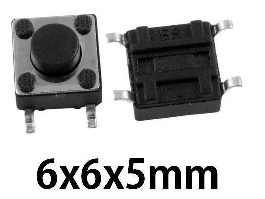 100pcs Micro Switch Push Button 6 * 6 * 5 mm good quality
