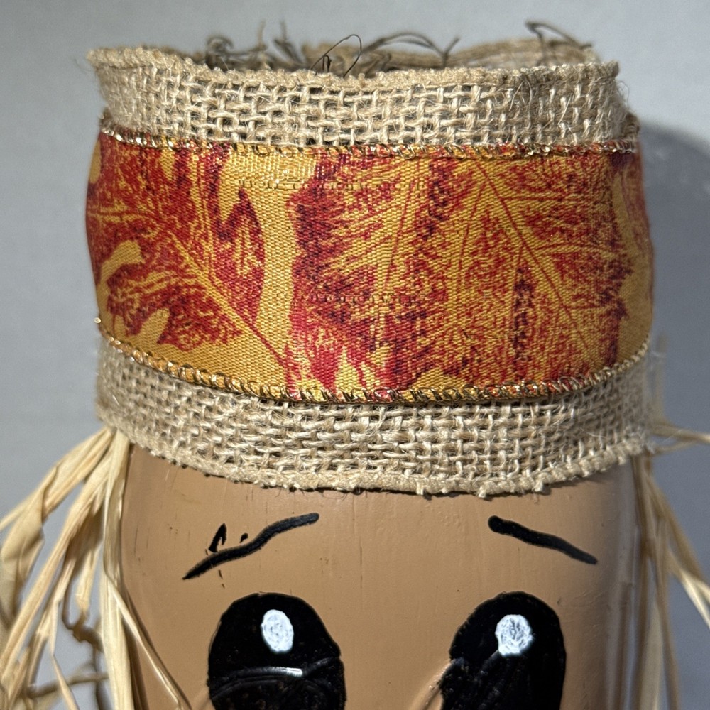 Mason Jar Painted Scarecrow Fall Decor
