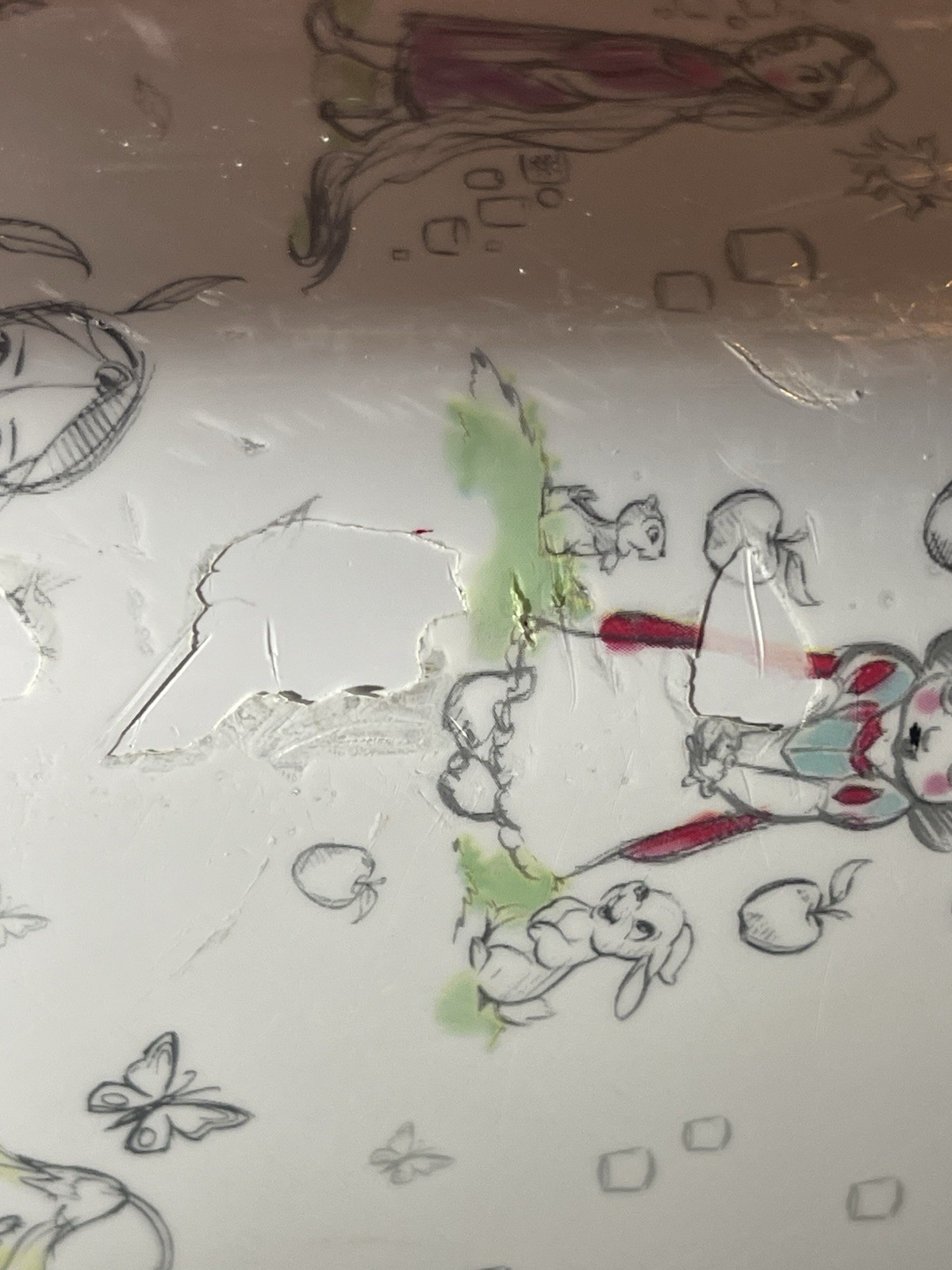 Disney Store Princess Animator Collection Hard-Side Carryon Rolling Luggage Pink