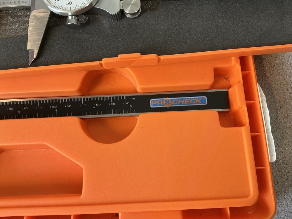PROCHECK 6” DIAL CALIPER & 8” DIGITAL CALIPER TOOLMAKER MACHINIST TOOLS