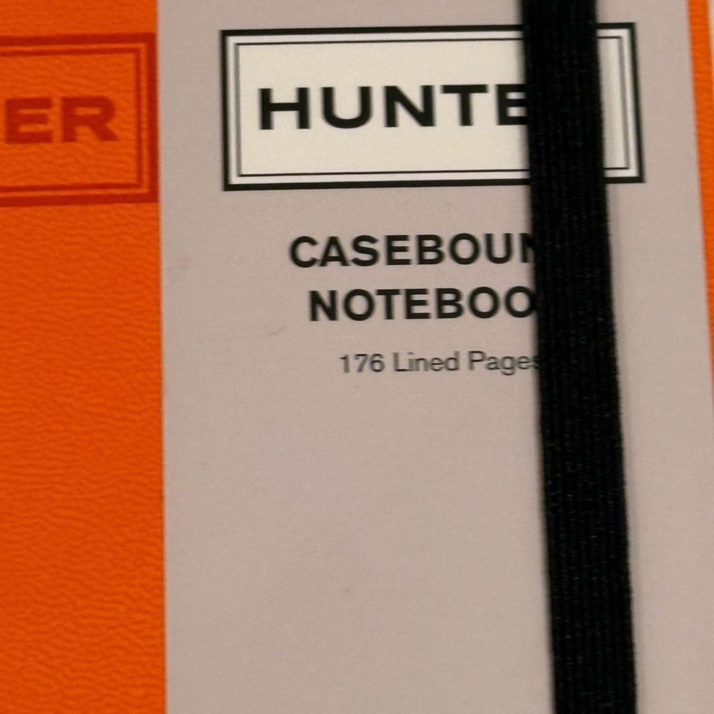 NEW Hunter Orange Casebound Notebook w/ 176 Lined Pages