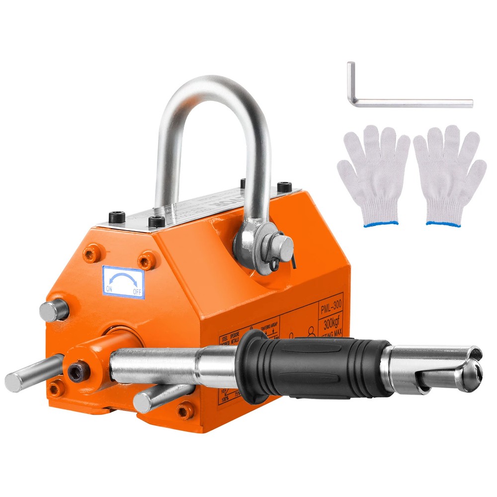 100KG-2000KG Permanent Magnetic Lifter Pulling Capacity Safety Factor Lift