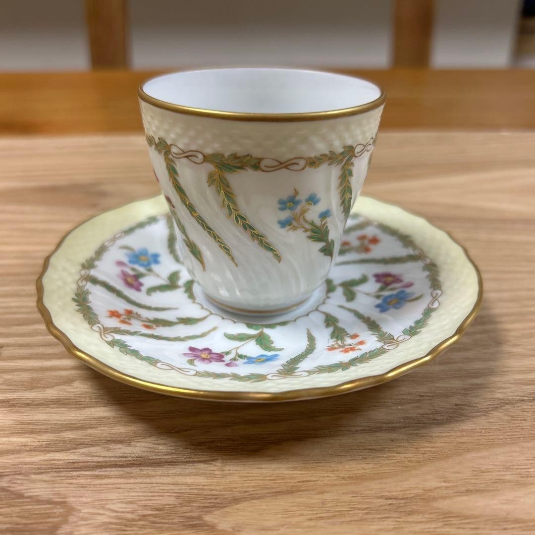 Richard Ginori Ghirlanda Demitasse Cup Saucer Set #2