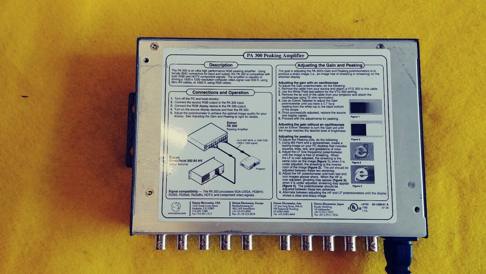 Extron PA 300 Peaking Amplifier
