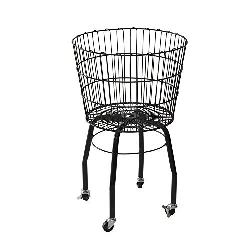HUBERT® Dump Bin Black Wire - 20"Dia x 32 1/2"H