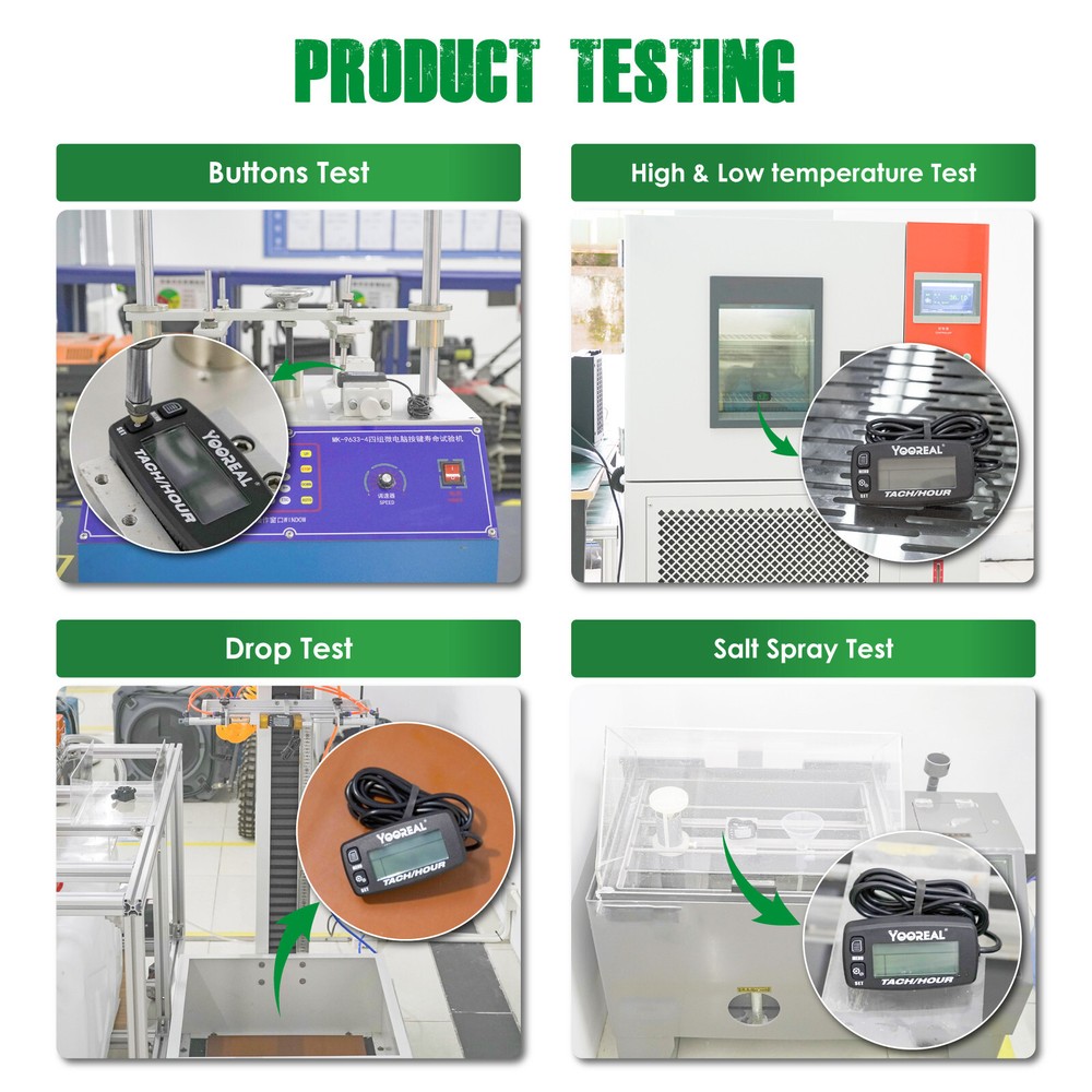 Yooreal Digital Hour Meter,Tachometer Maintenance Reminders