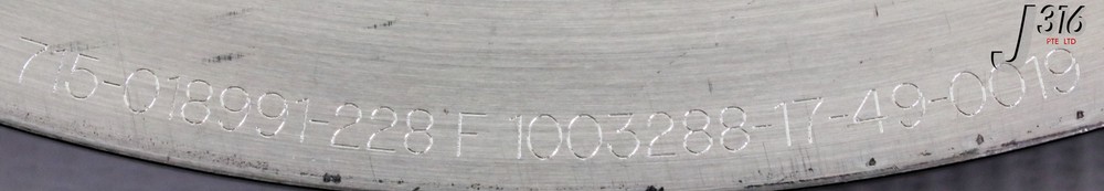 14327 LAM RESEARCH ELECTRODE ALUMINUM ANODIZED DEGREASE 715-018991-228