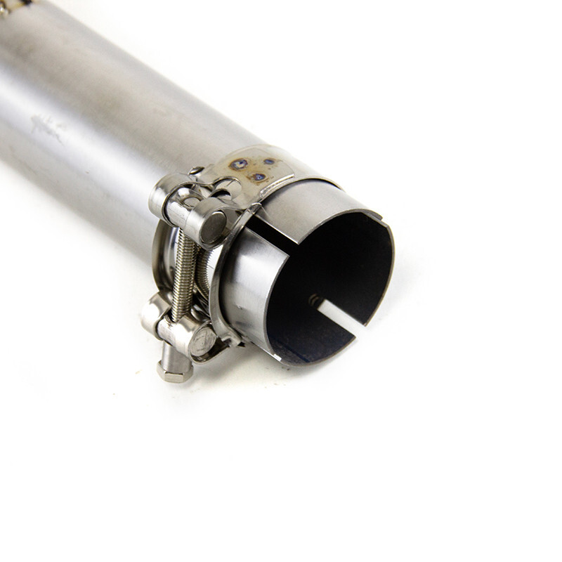 Slip for Suzuki GSXR 750 600 2006-2025 Exhaust Tips Black Muffler Mid Link Pipe