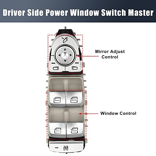 Replacement Driver Master Power Window Switch for Mercedes C300 C63 GLC 15-20