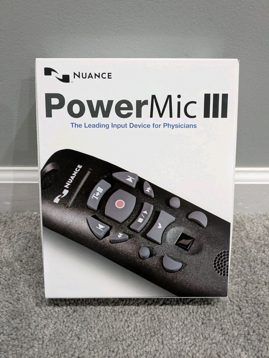 Brand New Nuance PowerMic III Dictation Microphone 0POWM3N3