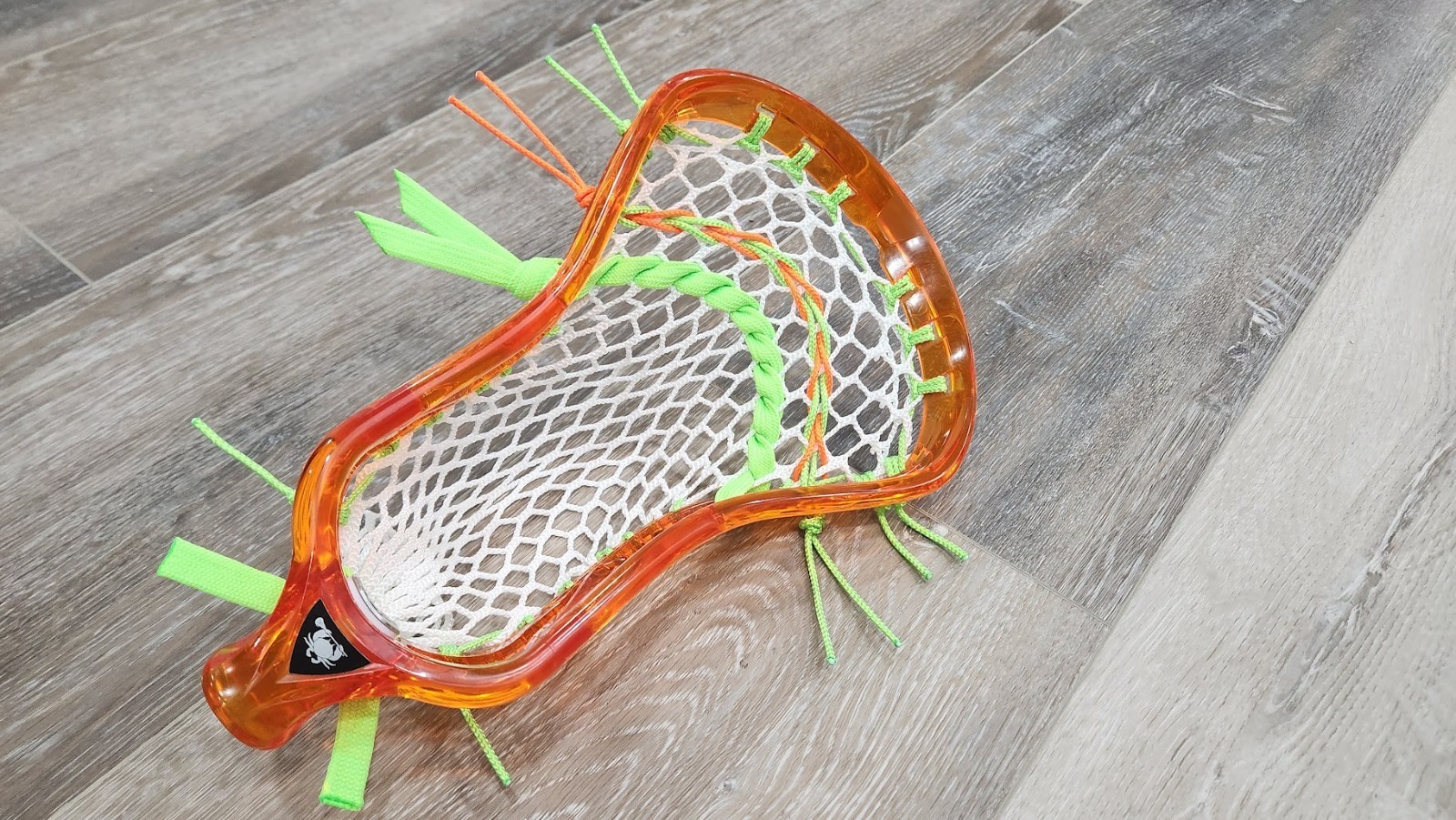 Attack Pocket New ECD ION Lava Orange Mid Low Pocket Lacrosse Head HERO 4.0