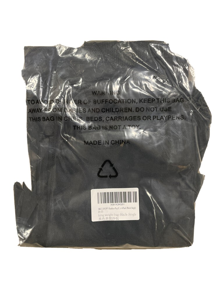 Weighted bags-black-4 Packs