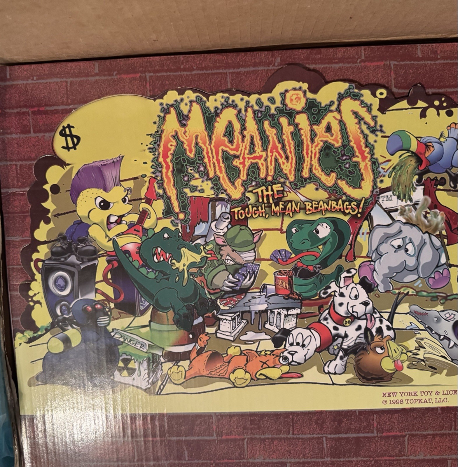 48 pc. Lot 1997 Meanies Series 1 New w/Tags and Comes w/Counter Display Box